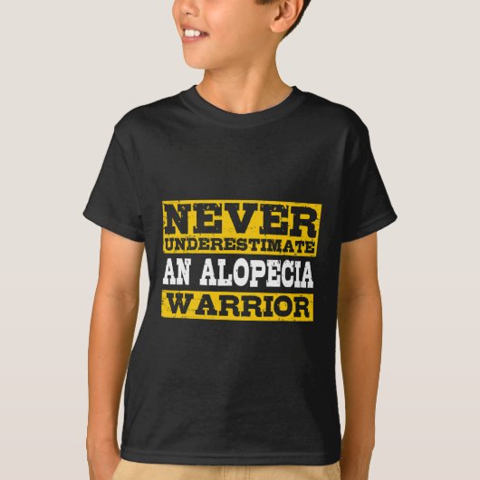 Alopecia Warrior ondersteunt haarverlies T-shirt (Voorkant)