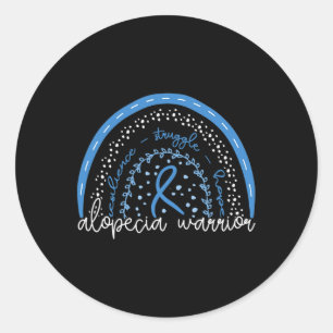 Alopecia Warrior Ronde Sticker