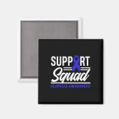 Alopecia Warrior Support Squad Alopecia Awareness Magneet (Voorkant / Achterkant)