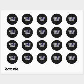 Alopecia Warrior Support Squad Alopecia Awareness Ronde Sticker (Vel)