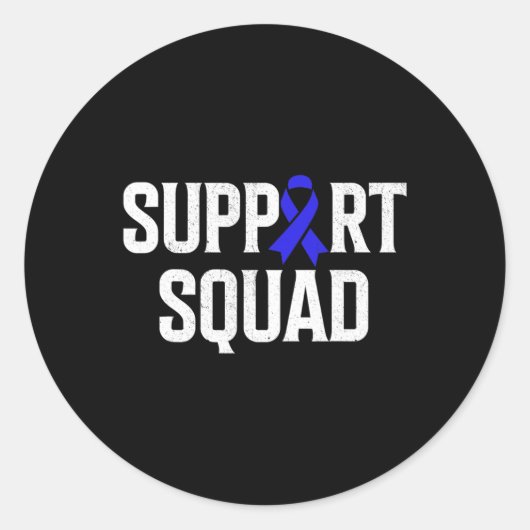 Alopecia Warrior Support Squad Alopecia Awareness Ronde Sticker (Voorkant)