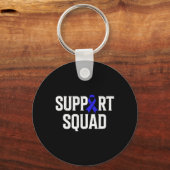 Alopecia Warrior Support Squad Alopecia Awareness Sleutelhanger (Achterkant)