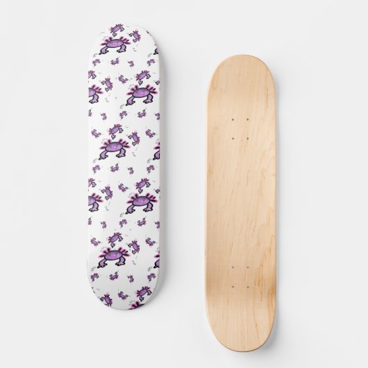 A'lotl axolotls persoonlijk skateboard (Voorkant)