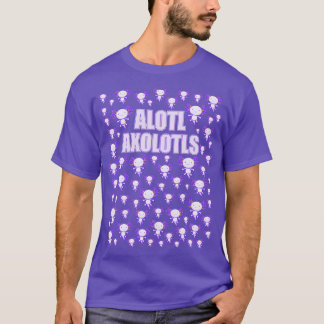 Alotl Axolotls Veel Paarse Axolotls Schattige Sala T-shirt