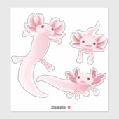 Alotta Roze Axolotls 3 Sticker Set (Vel)
