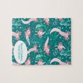 Alotta roze Axolotls Custom Jigzaag Puzzle Legpuzzel (Horizontaal)