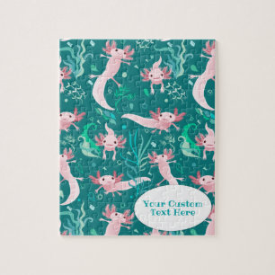Alotta roze Axolotls Custom Jigzaag Puzzle Legpuzzel