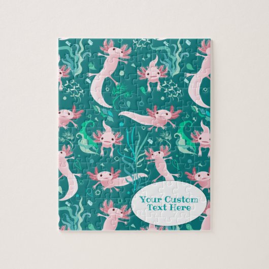 Alotta roze Axolotls Custom Jigzaag Puzzle Legpuzzel (Verticaal)