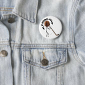 Alp Horn Nut Ronde Button 5,7 Cm (In situ)