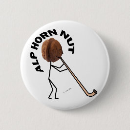 Alp Horn Nut Ronde Button 5,7 Cm