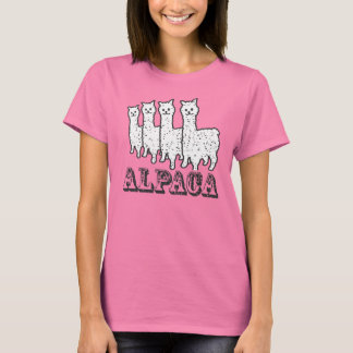 Alpaca 4 zwart/wit t-shirt