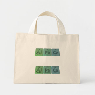 Alpaca-Al-Pa-Ca-Aluminium-Protactinium-Calcium Mini Tote Bag