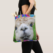ALPACA ALLE OVER AFDRUKTAS TOTE BAG (Dichtbij)