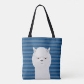 Alpaca Allover-Canvas tas (Achterkant)