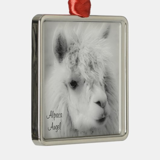 Alpaca Angel White Alpaca Angel Ornament (Rechts)