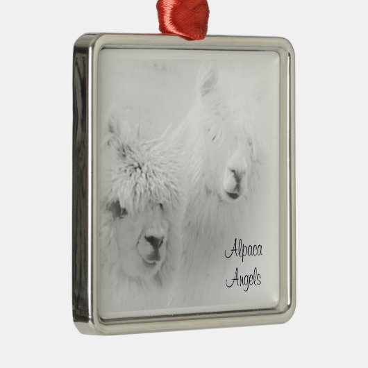 Alpaca Angels White Alpacas Ornament (Rechts)