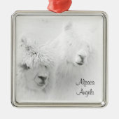 Alpaca Angels White Alpacas Ornament (Voorkant)