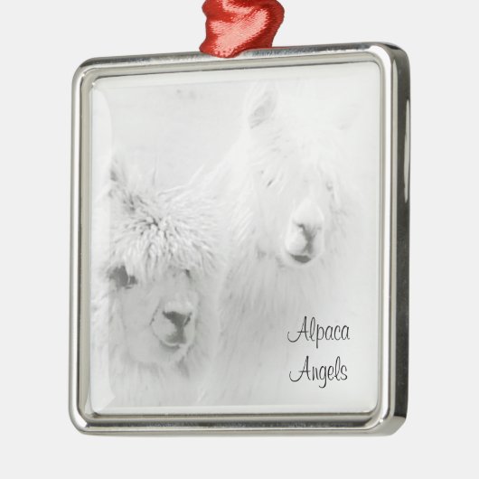 Alpaca Angels White Alpacas Ornament (Links)