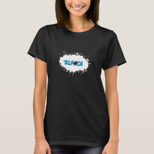 Alpaca Animal Fun Splash T-shirt