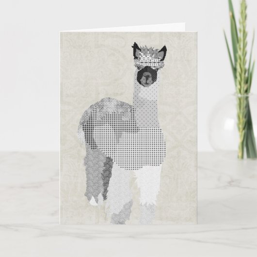 Alpaca Art Hartelijk dank Bedankkaart (Voorkant)