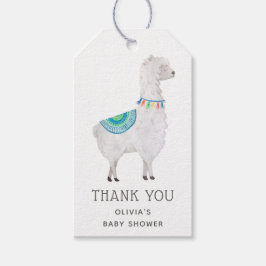 Alpaca Baby Shower Bedankt | Boho Cute Llama Cadeaulabel