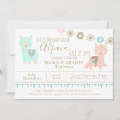 Alpaca Baby shower vol liefde genderneutraal Kaart (Voorkant)