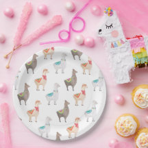 Alpaca Baby Shower | Waterverf Llama Kinderfeestje