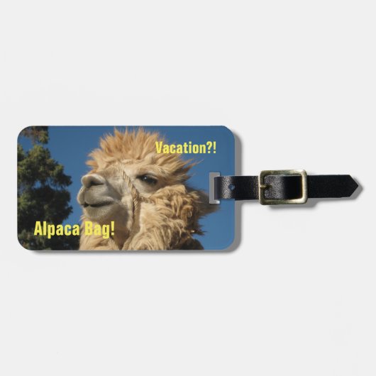 Alpaca Bag Bagagelabel (Voorkant horizontaal)