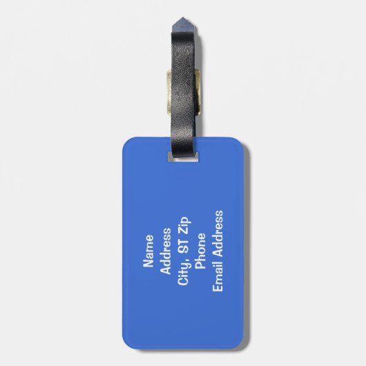 Alpaca Bag Bagagelabel (Achterkant verticaal)