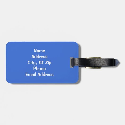 Alpaca Bag Bagagelabel (Achterkant horizontaal)