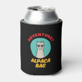 Alpaca Bag Funny Cute Holiday Vacation Travel Punk Blikjeskoeler (Blikje Voorkant)