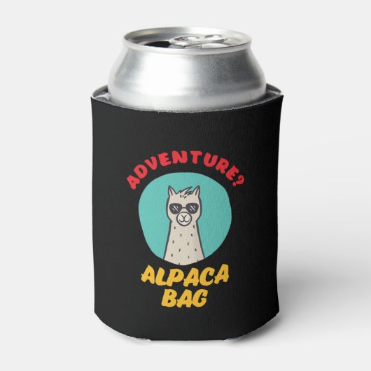 Alpaca Bag Funny Cute Holiday Vacation Travel Punk Blikjeskoeler (Blikje Voorkant)