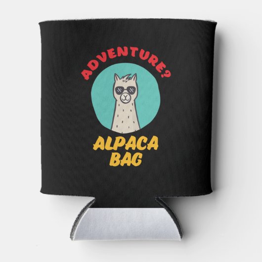 Alpaca Bag Funny Cute Holiday Vacation Travel Punk Blikjeskoeler (Voorkant)