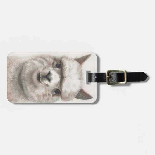 Alpaca Bagagelabel Llama Bag ID (Voorkant horizontaal)