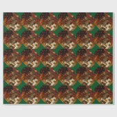 Alpaca Barn-kerstpapier Cadeaupapier (Vlak)