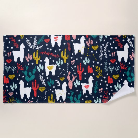 Alpaca Beach Towel Strandlaken (Voorkant)
