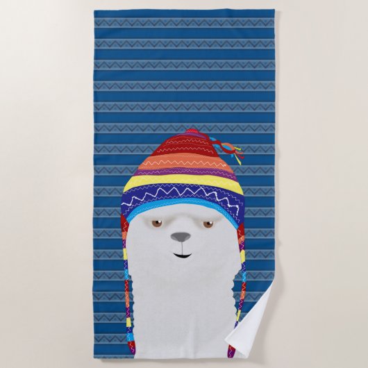 Alpaca Beach Towel Strandlaken (Voorkant)