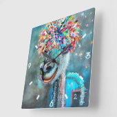 Alpaca - Betty 2 klok-r Vierkante Klok (Hoek)