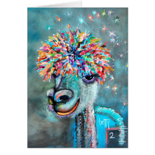 Alpaca - Betty 2 note card r