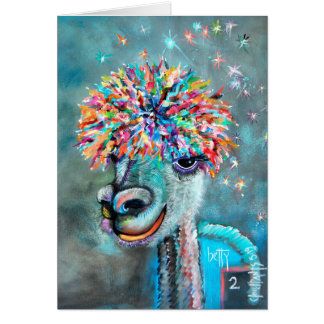 Alpaca - Betty 2 note card r