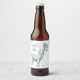 Alpaca Bierflesetiket (4" x 3,5") Bier Etiket