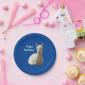 Alpaca Birthday Bord 7-inch papier (Feest)