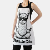 Alpaca Blijf kalm Llamaste Lama Yoga Grappig Schort (Insitu)