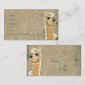 Alpaca Blue Visitekaartje (Voorkant / Achterkant)
