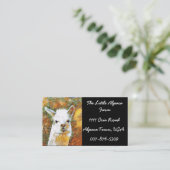 Alpaca Boerderij Visitekaartje (Staand voorkant)