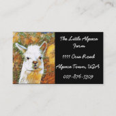 Alpaca Boerderij Visitekaartje (Voorkant)