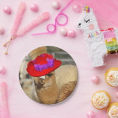 Alpaca-Borden Papieren Bordje (Feest)