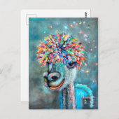 Alpaca - Bossy Betty 2r briefkaart (Voorkant / Achterkant)