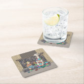 Alpaca breien kartonnen onderzetters (Insitu)