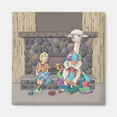 Alpaca breien magneet (Voorkant)